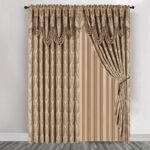 Megareja - Luxury Jacquard Curtain 100% Polyester. 300*45cm 1pc - 300*250cm 2pcs